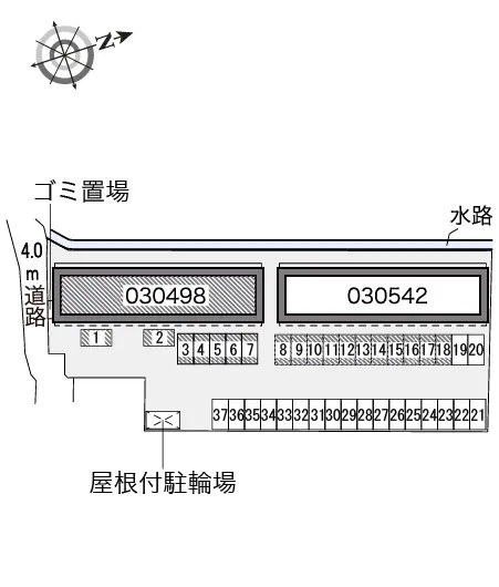 ★手数料０円★米沢市相生町　月極駐車場（LP）